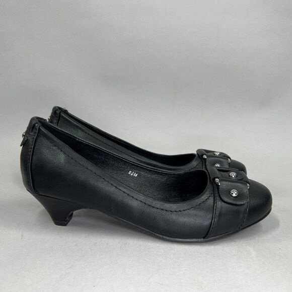 Ann Creek Women's Size‎ 8.5 Round Toe Classic Buckle Low Heels - Picture 1 of 11